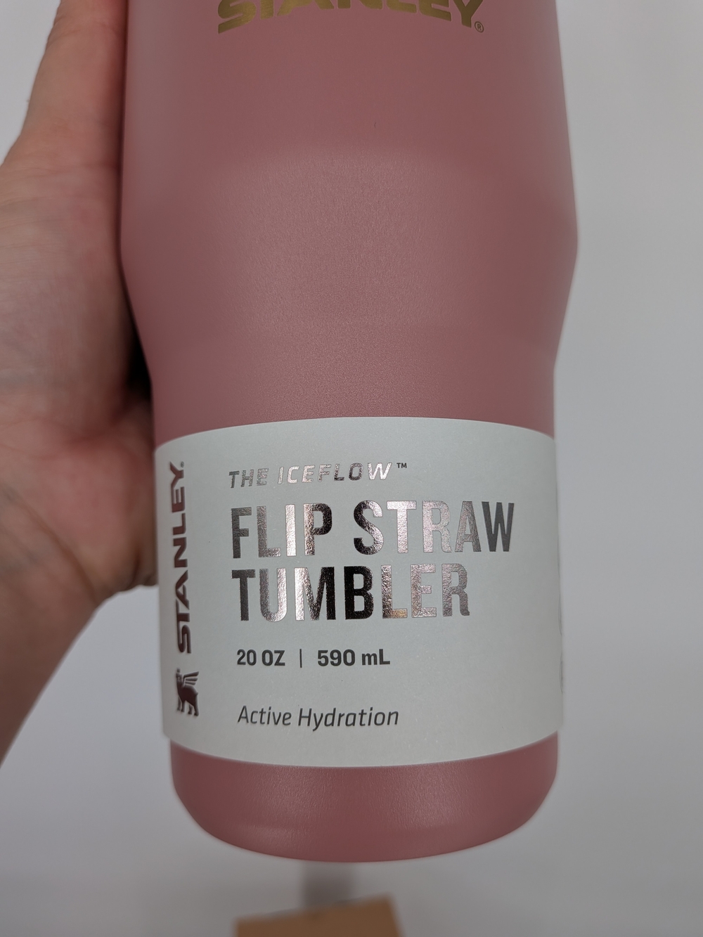 NEW Stanley The IceFlow Flip Straw Tumbler water bottle cup 20 OZ antique pink - Picture 5 of 11